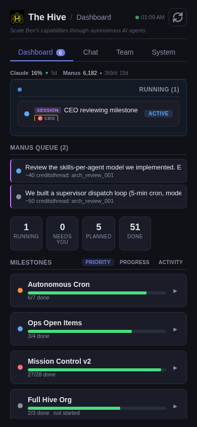 Opdek mobile view showing tasks and milestones